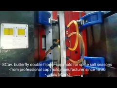 45mm Spritzgießerei Doppelflügelkappe 8Hohlraum für Pfefferflasche